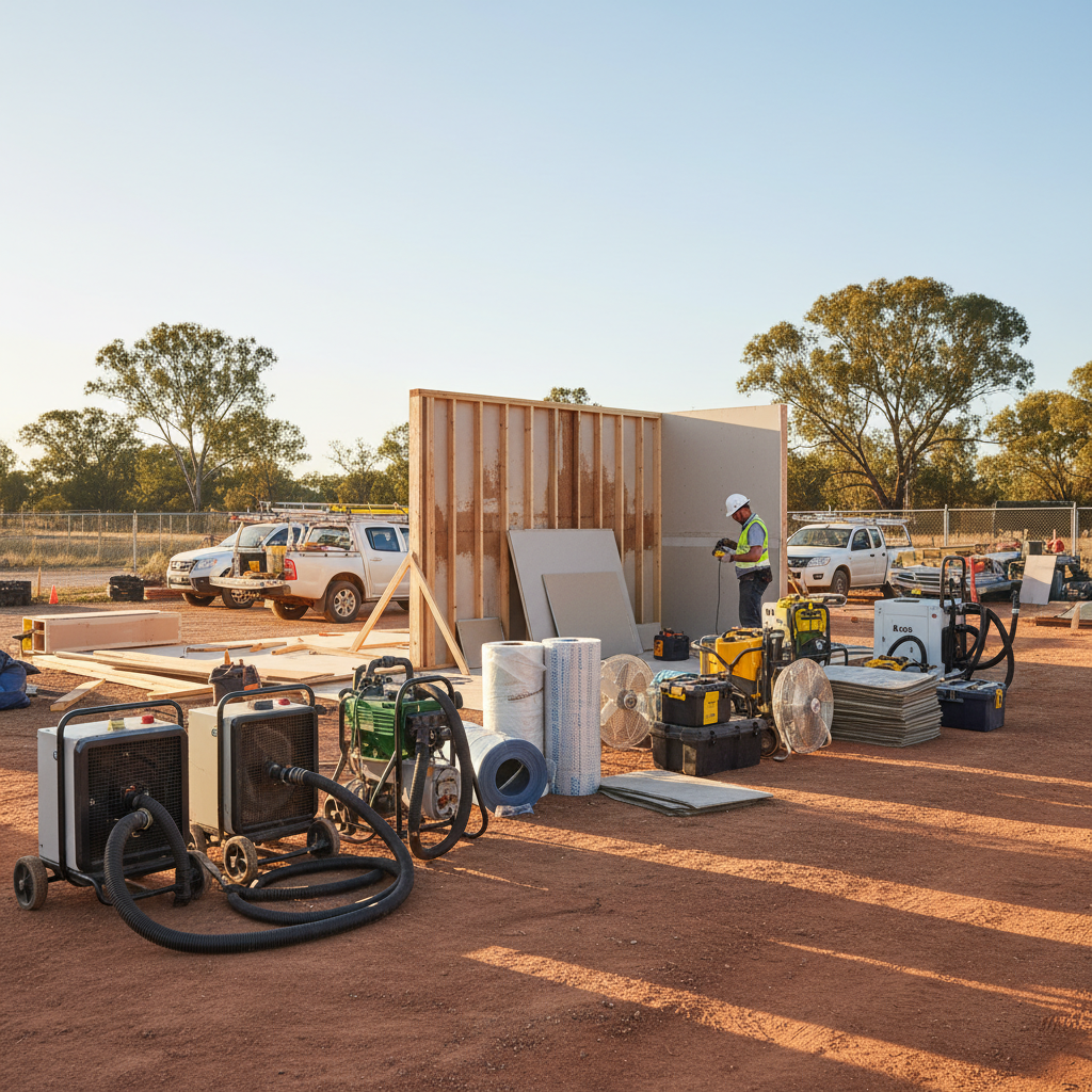 Essential Equipment for Australian Water Damage Restoration and Construction Projects