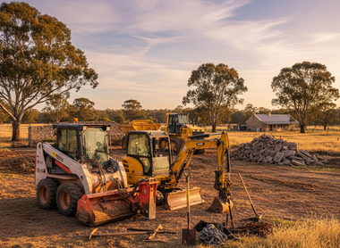 Essential Equipment for Australian Property Restoration and Earthmoving Projects