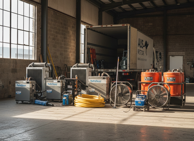 Essential equipment for Australian water damage restoration and commercial dehumidification