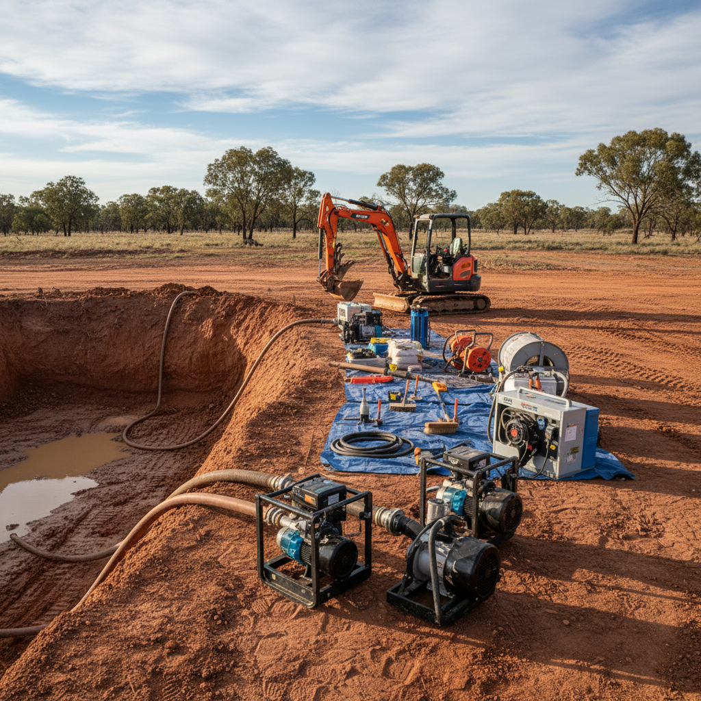 Essential equipment for managing Australian water damage and enhancing excavation efficiency