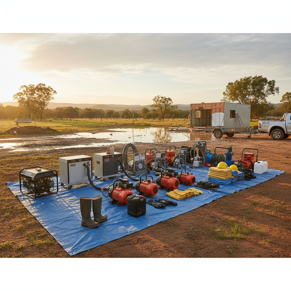 Navigating Australia's essential equipment for water damage recovery and efficient site work