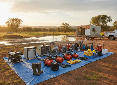 Navigating Australia's essential equipment for water damage recovery and efficient site work