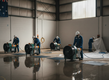 Australian Businesses Safeguard Premises Using Advanced Water Damage Restoration Gear