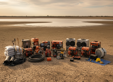 Essential equipment for managing Australian water damage and site preparation