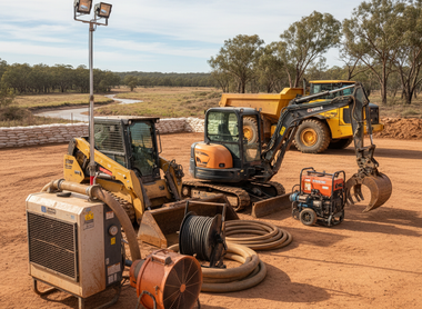 Essential Equipment for Australian Water Damage Restoration and Earthmoving Projects