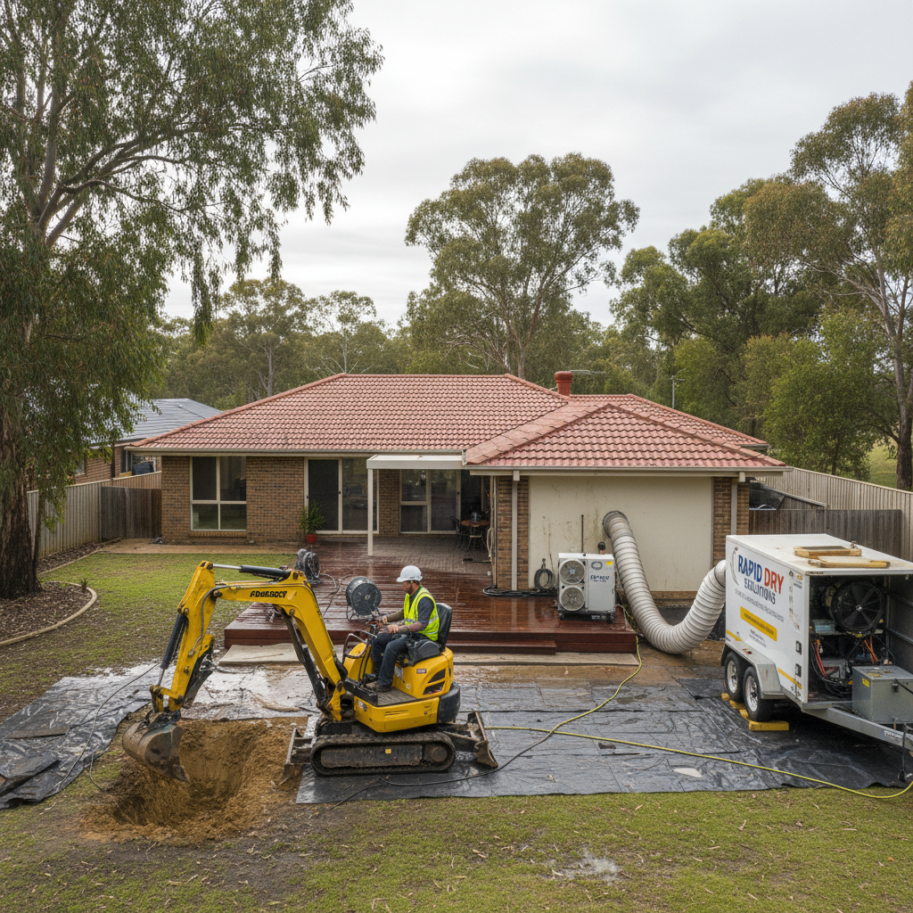 Optimising Australian water damage recovery with advanced drying and compact earthmoving solutions