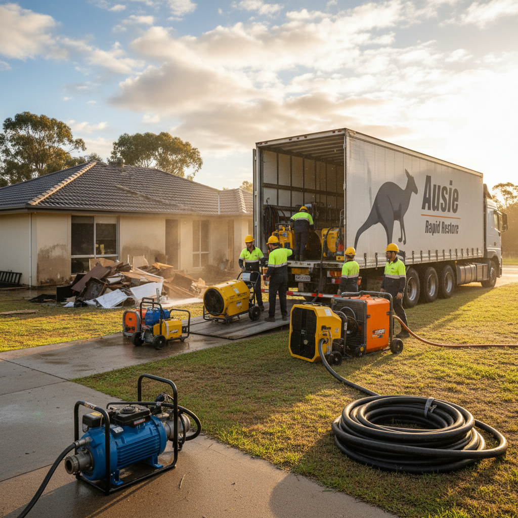 Streamlining Australian Water Damage Restoration with Essential Equipment and Machinery