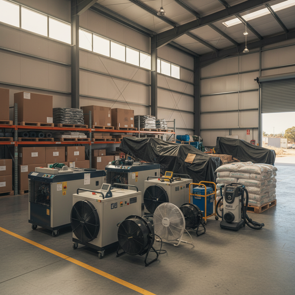 Essential equipment for Australian businesses combating humidity and water damage effectively