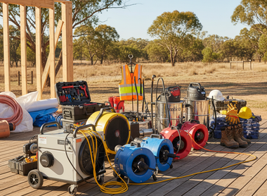 Essential Equipment for Australian Water Damage Restoration and Construction Projects