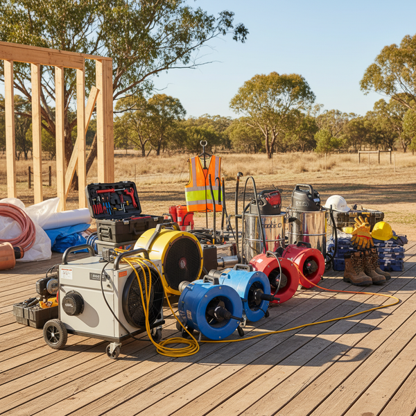 Essential Equipment for Australian Water Damage Restoration and Construction Projects