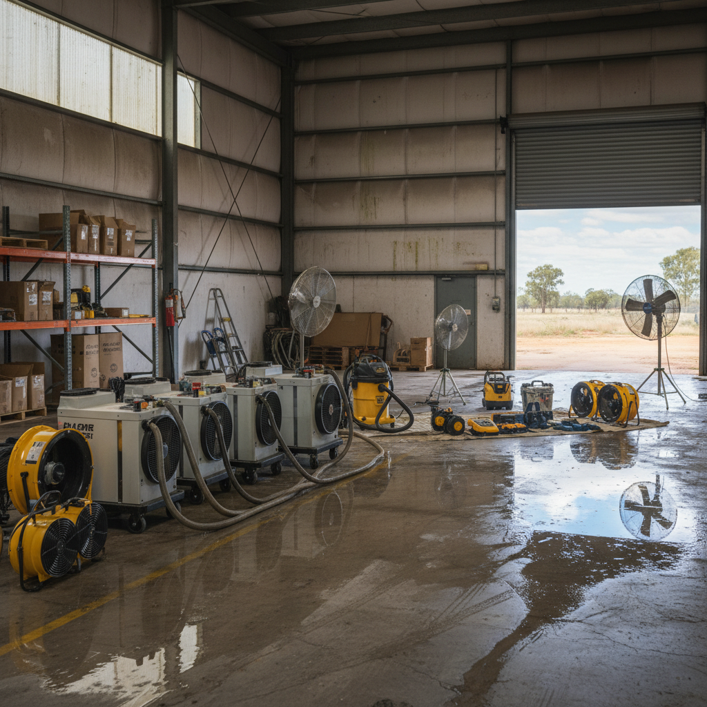 Essential equipment for tackling water damage and humidity in Australian businesses