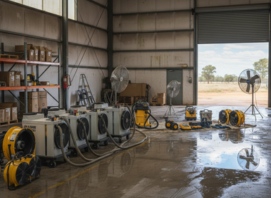 Essential equipment for tackling water damage and humidity in Australian businesses