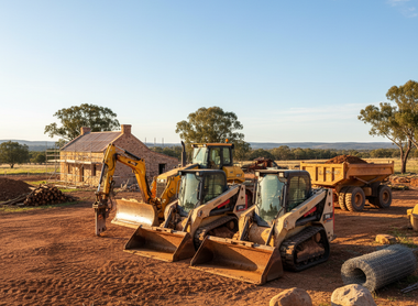 Essential Equipment for Australian Property Restoration and Earthmoving Projects