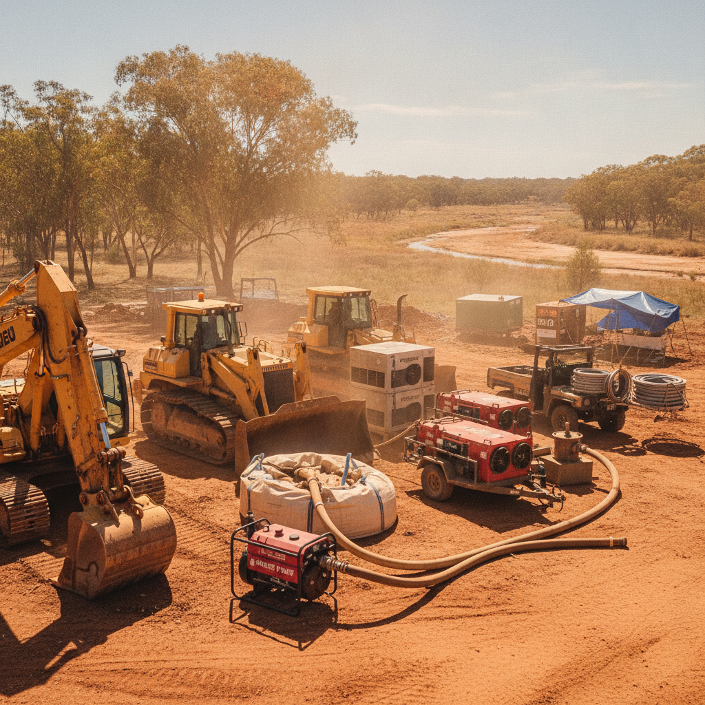 Essential Equipment for Australian Businesses Tackling Water Damage and Earthmoving Projects