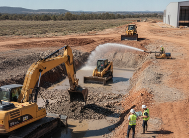 Australian enterprises tackle water damage and earthmoving with leading equipment