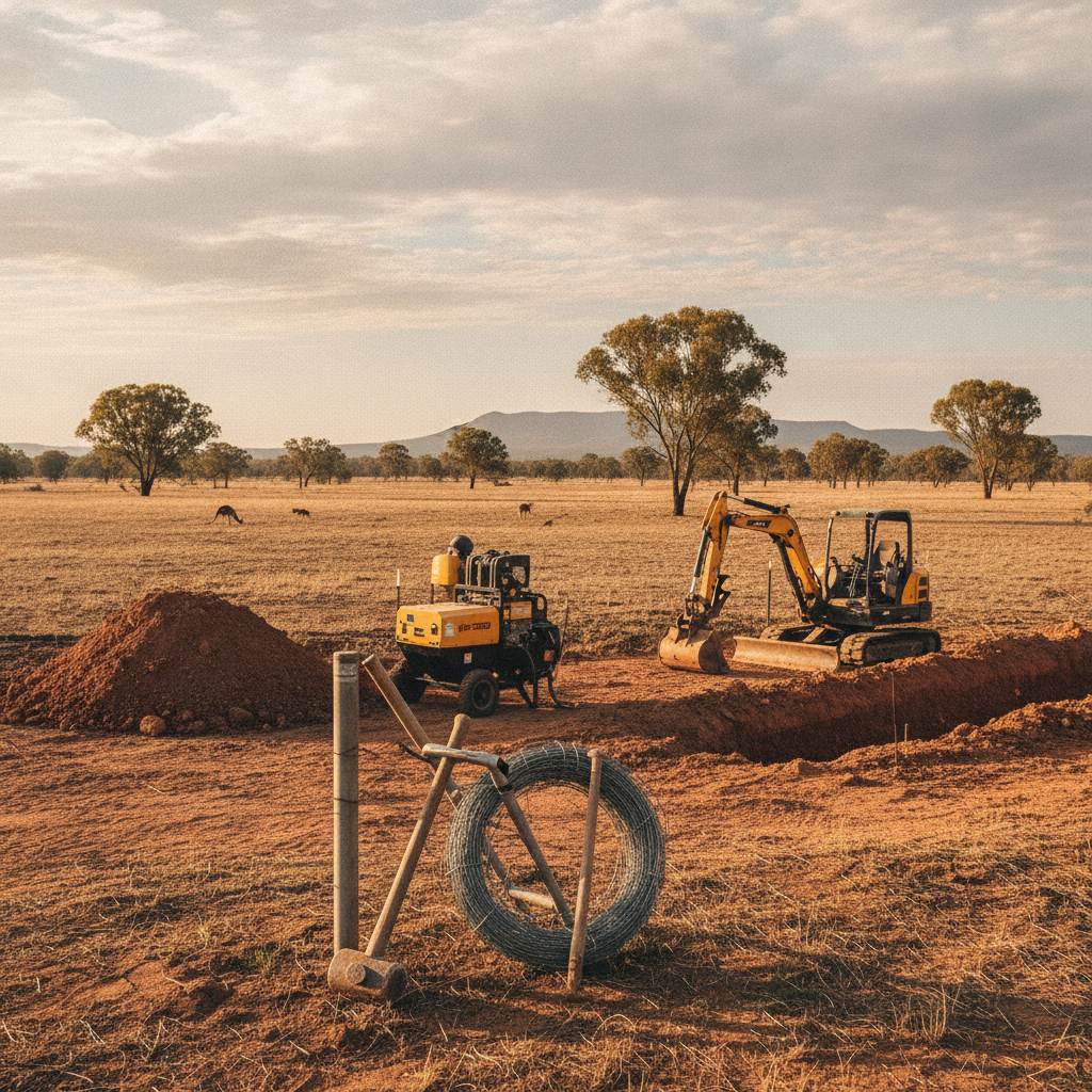 Strategic Equipment Selection: Australian Insights for Drying, Fencing, and Excavation