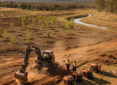 Streamlining Australian restoration projects with powerful drying and excavation machinery