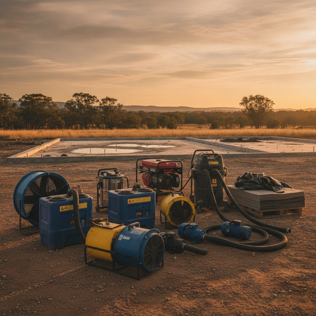 Essential equipment empowering Australian businesses for effective water damage recovery and site