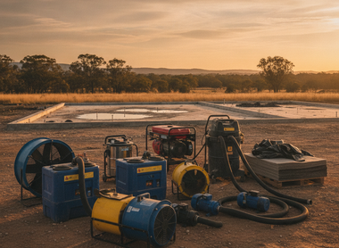 Essential equipment empowering Australian businesses for effective water damage recovery and site