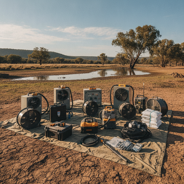 Essential equipment for effective water damage and restoration across Australia