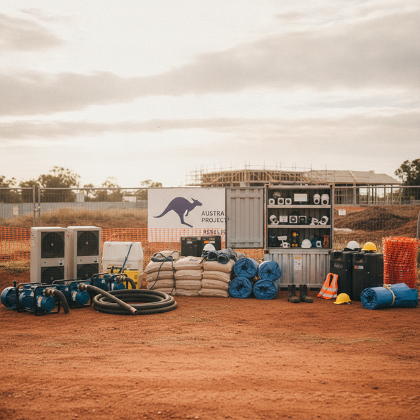 Australian Project Resilience: Essential Gear for Water Damage & Site Security