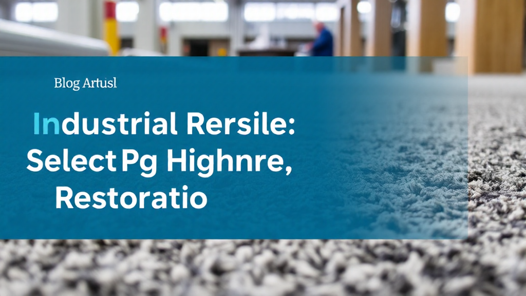 Industrial Resilience: Selecting High-Performance Restoration and Site Gear