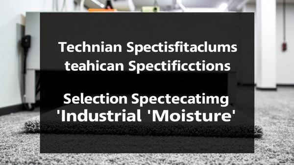 Technical Specifications for Selecting Industrial Moisture Control and Site