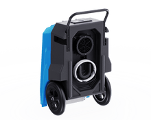 Thorair 70L dehumidifier with durable wheels and handle for easy portability in damp areas