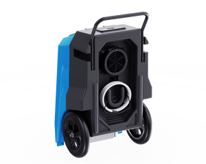 Thorair 70L dehumidifier with durable wheels and handle for easy portability in damp areas