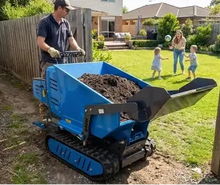 RD06 Mini Dump Truck – 500kg Tracked Dumper for Construction