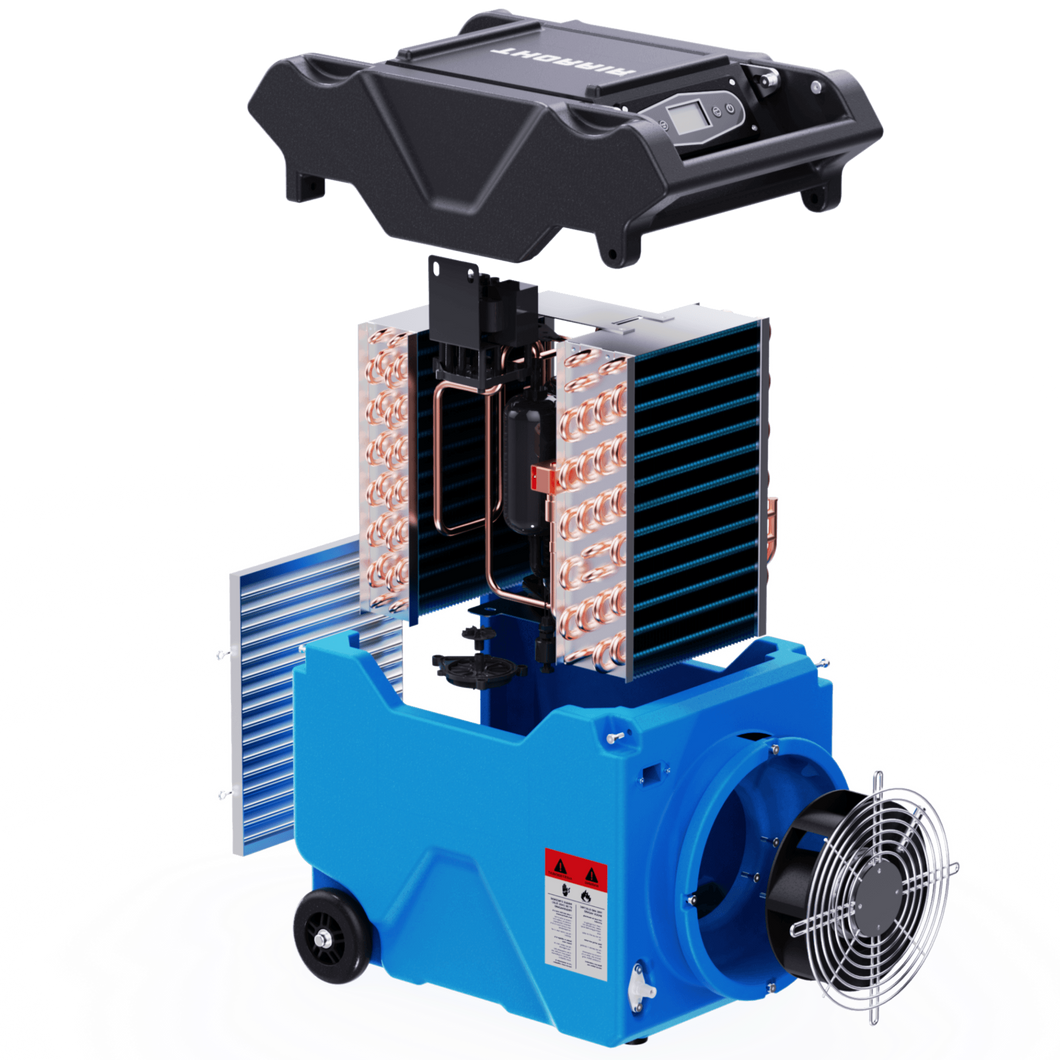 Thorair 90L dehumidifier with removable parts for easy maintenance and high efficiency