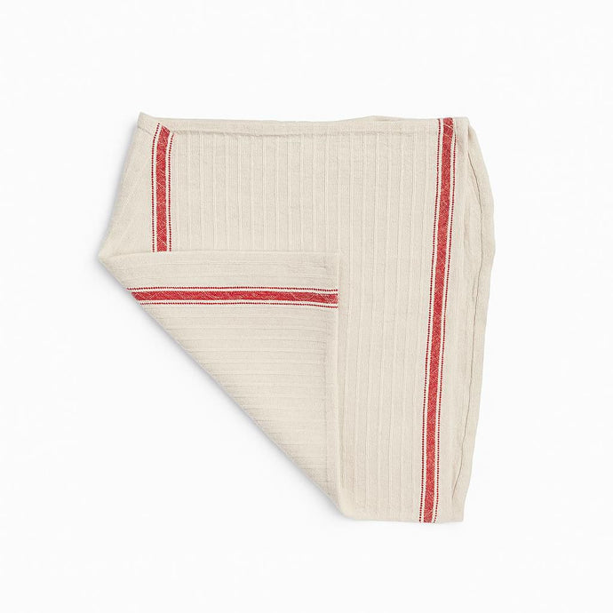 Thorair Cleaning Cloth in Beige with Red Stripes for Household and Kitchen Use