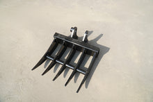 Rippa Australia heavy-duty black Excavator Rake attachment with five tines for debris and rock removal