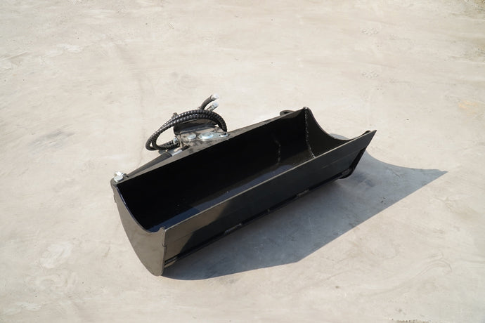 Rippa Australia excavator tilt bucket attachment in black for versatile digging and grading tasks