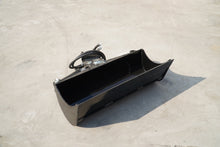 Rippa Australia black excavator tilt bucket attachment designed for precision digging and grading