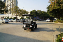 Labadi Engineering Golf Cart parked on a sunny street surrounded by cars and greenery