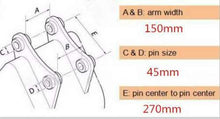 Labadi Engineering Excavator Stick Rake attachment technical specifications with dimensions for precise fitting