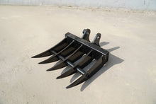 Rippa Australia Excavator Rake Attachment with Heavy-Duty Steel Teeth for Efficient Ground Raking