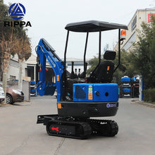 Labadi Engineering Mini Excavato in Blue with Compact Design for Efficient Digging and Earthmoving