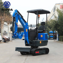 Labadi Engineering Mini Excavato with Blue Finish and Compact Design for Efficient Urban Digging
