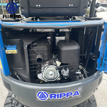 Labadi Engineering Mini Excavato showcasing engine compartment details and compact design