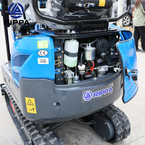 Labadi Engineering Mini Excavator showcasing powerful engine and compact design for efficient excavation tasks