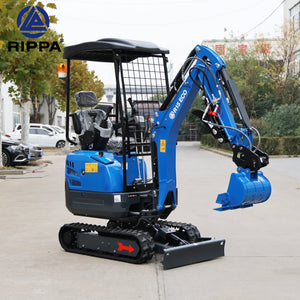 Labadi Engineering Mini Excavator with a compact design and hydraulic arm for versatile construction tasks
