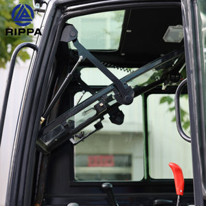Labadi Engineering Mini Excavator cabin view showing control mechanisms and visibility features