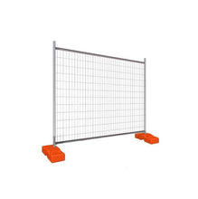 Temporary Fencing with Plastic Bases & Clips